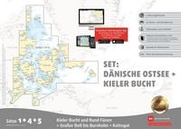 Produktbild: Sportbootkarten Satz 1, 4 und 5 Set: D&auml;nische Ostsee und Kieler Bucht (Ausgabe 2022)