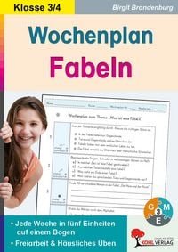 Produktbild: Wochenplan Fabeln / Klasse 3-4