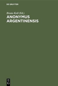 Produktbild: Anonymus Argentinensis