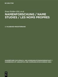 Produktbild: Namenforschung / Name Studies / Les noms propres. 2. Halbband+Registerband