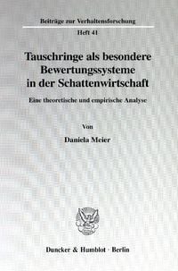 Produktbild: Tauschringe als besondere Bewertungssysteme in der Schattenwirtschaft.