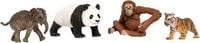 Produktbild: schleich&reg; 42736 - Wild Life, Asien Starter Set, 4-teilig (Asiat.Elefantenbaby/Panda/Orang-Utan/Tigerjunges)