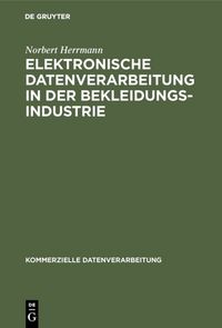 Produktbild: Elektronische Datenverarbeitung in der Bekleidungsindustrie