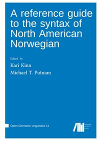 Produktbild: A reference guide to the syntax of North American Norwegian