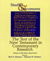 Produktbild: The Text of the New Testament in Contemporary Research