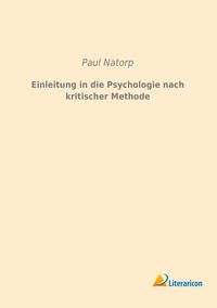 Produktbild: Einleitung in die Psychologie nach kritischer Methode