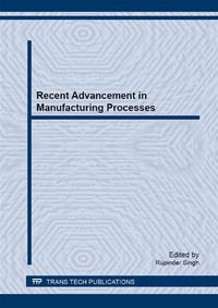 Produktbild: Recent Advancement in Manufacturing Processes