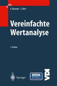 Produktbild: Vereinfachte Wertanalyse mit Formularen und CD-ROM