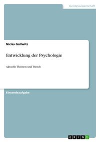 Produktbild: Entwicklung der Psychologie
