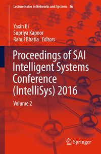 Produktbild: Proceedings of SAI Intelligent Systems Conference (IntelliSys) 2016