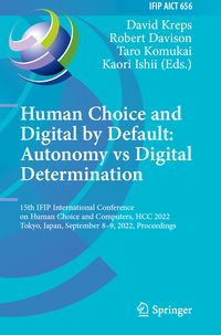 Produktbild: Human Choice and Digital by Default: Autonomy vs Digital Determination