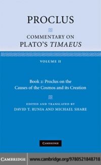 Produktbild: Proclus: Commentary on Plato's Timaeus: Volume 2, Book 2: Proclus on the Causes of the Cosmos and its Creation