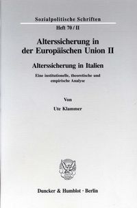 Produktbild: Alterssicherung in der Europ&auml;ischen Union II.