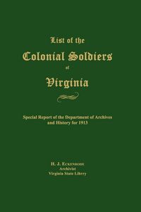 Produktbild: List of the Colonial Soldiers of Virginia