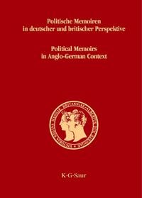 Produktbild: Politische Memoiren in deutscher und britischer Perspektive
