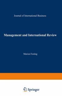Produktbild: Management and International Review