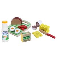 Produktbild: Kaufmannsladenartikel Brotzeit Set auf Holzbrett