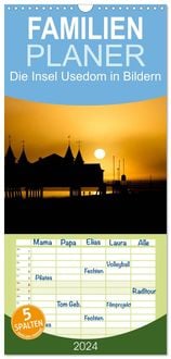 Produktbild: Familienplaner 2026 - Die Insel Usedom in Bildern mit 5 Spalten (Wandkalender, 21 x 45 cm) CALVENDO