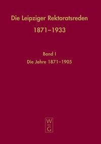 Produktbild: Die Leipziger Rektoratsreden 1871-1933