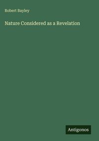 Produktbild: Nature Considered as a Revelation