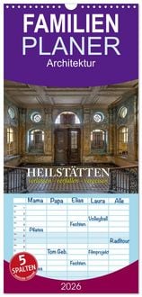 Produktbild: Familienplaner 2026 - Heilst&auml;tten - verlassen und vergessen mit 5 Spalten (Wandkalender, 21 x 45 cm) CALVENDO