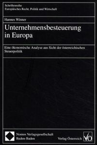Produktbild: Unternehmensbesteuerung in Europa