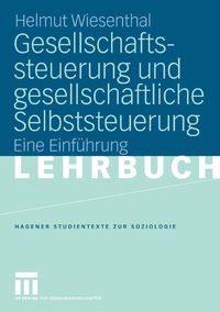 Produktbild: Gesellschaftssteuerung und gesellschaftliche Selbststeuerung