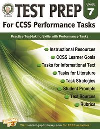 Produktbild: Test Prep for CCSS Performance Tasks, Grade 7