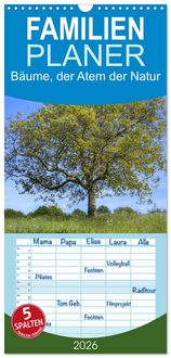 Produktbild: Familienplaner 2026 - B&auml;ume, der Atem der Natur mit 5 Spalten (Wandkalender, 21 x 45 cm) CALVENDO