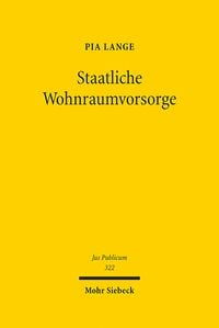 Produktbild: Lange, P: Staatliche Wohnraumvorsorge