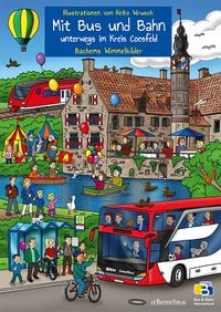 Produktbild: Mit Bus und Bahn unterwegs im Kreis Coesfeld - liebevoll illustriert von Heiko Wrusch
