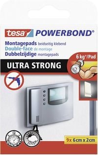 Tesa ULTRA STRONG 55790-00001-00 Doppelseitige Klebepads tesa® Powerbond  Weiß (L x B) 60 mm x 20 mm 1 St. online bestellen