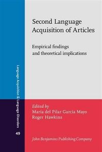 Produktbild: Second Language Acquisition of Articles