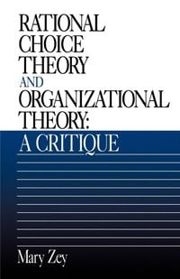 Produktbild: Rational Choice Theory and Organizational Theory