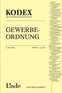 Bild vom Artikel Gewerbeordnung (f. Österreich) vom Autor Walter Doralt