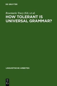 Produktbild: How tolerant is universal grammar?