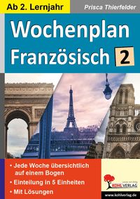 Produktbild: Wochenplan Franz&ouml;sisch / ab 2. Lernjahr