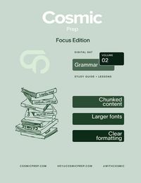 Produktbild: Cosmic Prep Digital SAT Grammar Guide Focus Edition Volume 2