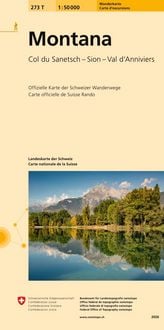 Produktbild: Swisstopo 1 : 50 000 Montana Wanderkarte