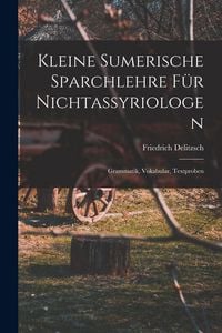 Produktbild: Kleine sumerische Sparchlehre f&uuml;r Nichtassyriologen; Grammatik, Vokabular, Textproben