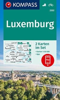 Bild vom Artikel KOMPASS Wanderkarten-Set 2202 Luxemburg (2 Karten) 1:50.000 vom Autor 