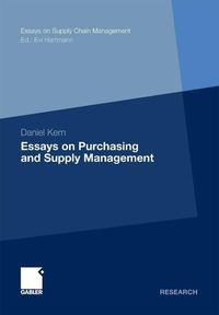 Produktbild: Essays on Purchasing and Supply Management