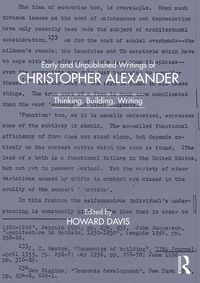 Produktbild: Early and Unpublished Writings of Christopher Alexander