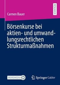 Produktbild: B&ouml;rsenkurse bei aktien- und umwandlungsrechtlichen Strukturma&szlig;nahmen