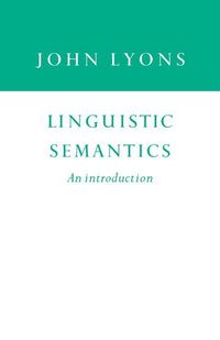 Produktbild: Linguistic Semantics: An Introduction