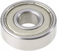 Produktbild: UBC Bearing 607 2RS Rillenkugellager radial Bohrungs-&Oslash; 7 mm Au&szlig;en-Durchmesser 19 mm Drehzahl (max.) 22000 U/min