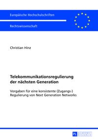 Produktbild: Telekommunikationsregulierung der naechsten Generation