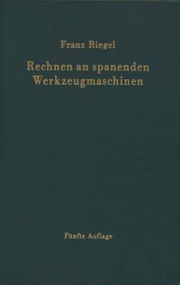 Produktbild: Rechnen an spanenden Werkzeugmaschinen