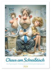 Produktbild: Chaos am Schreibtisch (Wandkalender 2026 DIN A4 hoch), CALVENDO Monatskalender