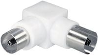 Produktbild: Renkforce RF-4201425 Koax-Winkelstecker Anschl&uuml;sse: Koax-Stecker IEC, Koax-Buchse IEC 1St.